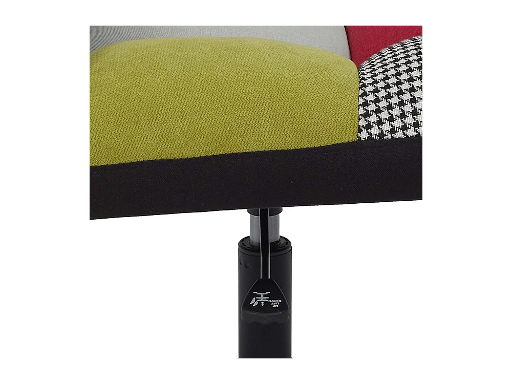 Fauteuil Pivotant Anton Patchwork Multicolore