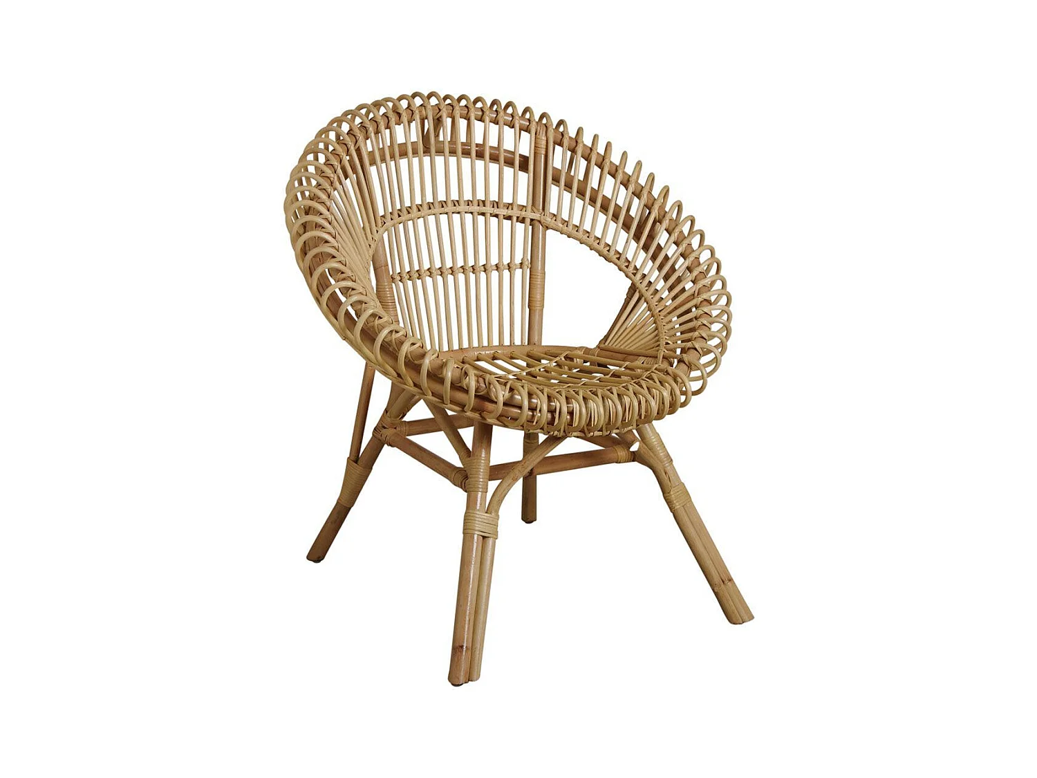 Fauteuil soleil en rotin