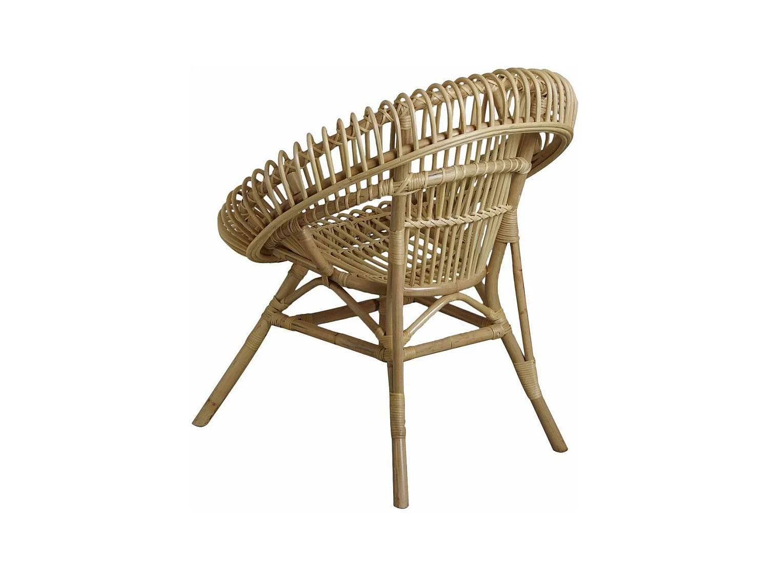 Fauteuil soleil en rotin