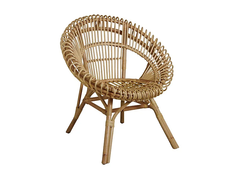 Fauteuil soleil en rotin