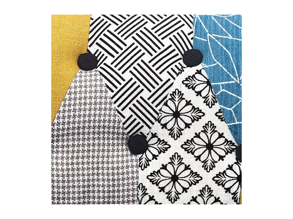 Fauteuil Eleonor Patchwork Multicolore