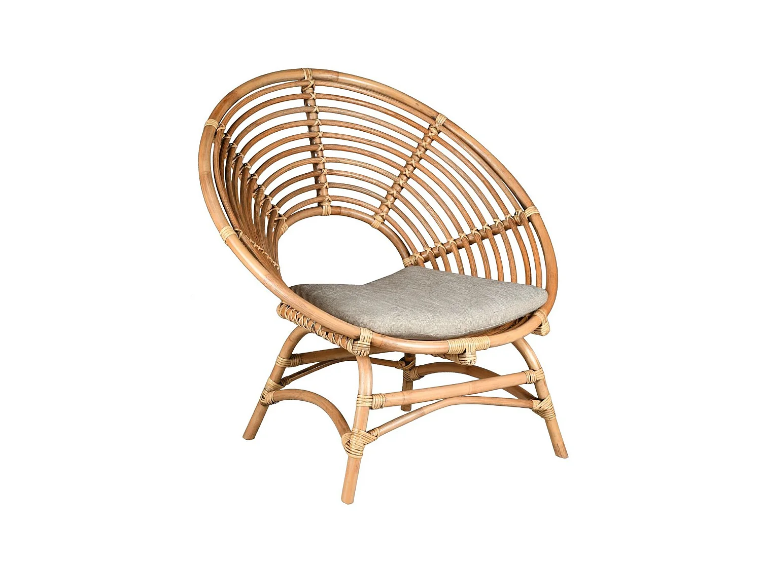 Fauteuil en rotin naturel  ajouré