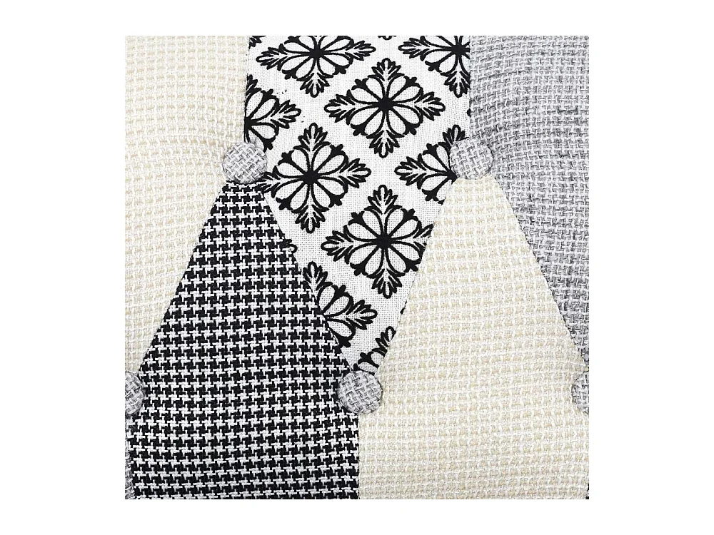 Fauteuil Eleonor Patchwork Gris Gris, Multicolore