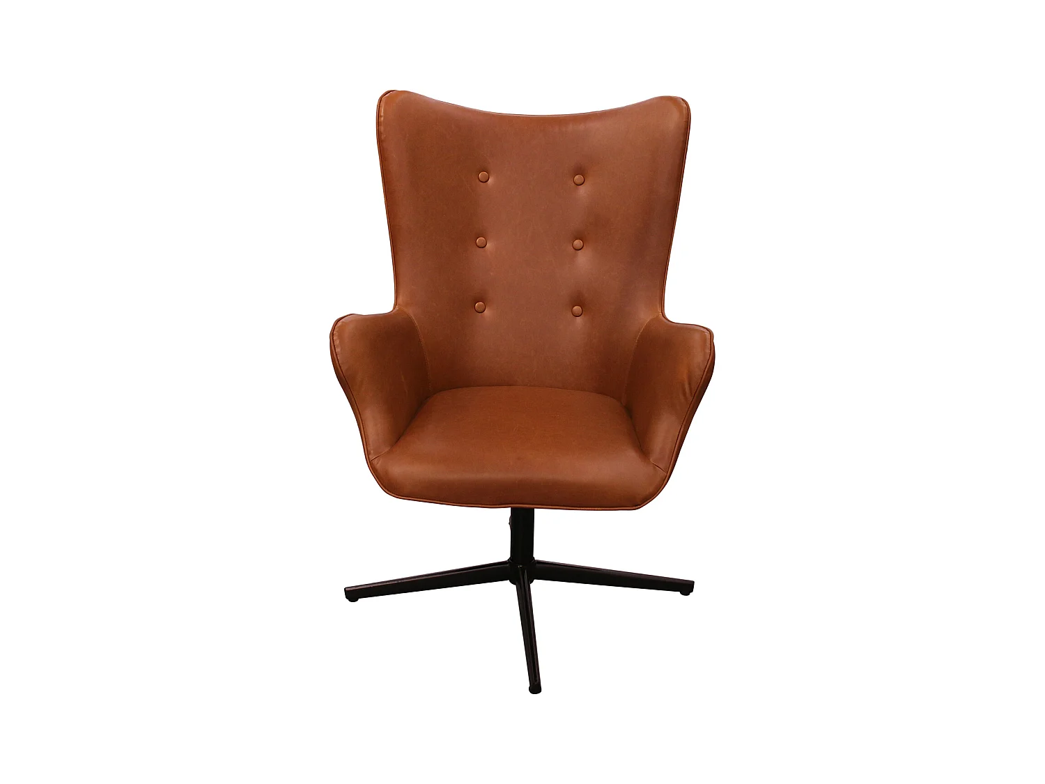 Fauteuil Helsinki Pu Marron Marron