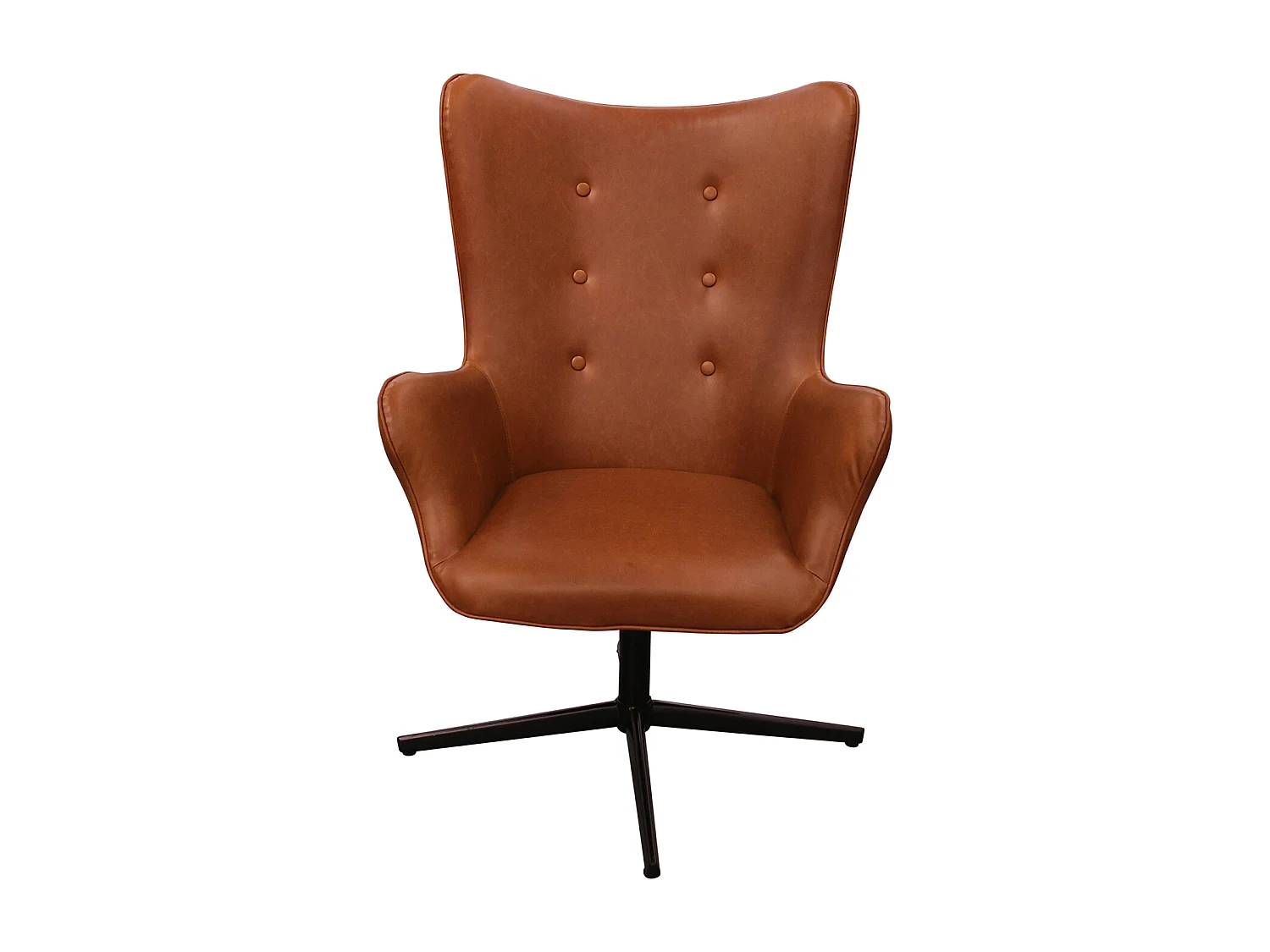 Fauteuil Helsinki Pu Marron Marron