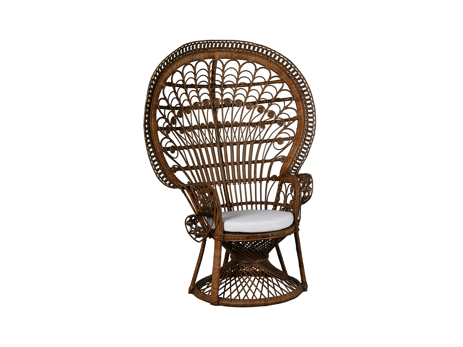 Fauteuil Emmanuelle en rotin Paon