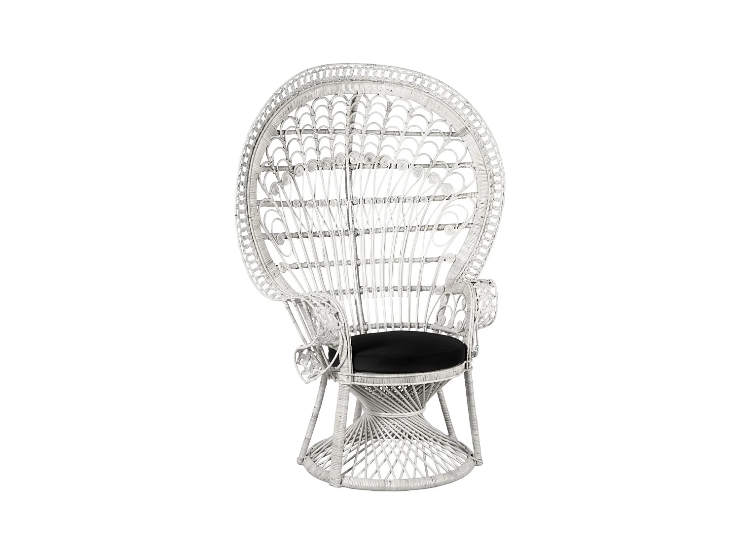 Fauteuil Emmanuelle en rotin Paon