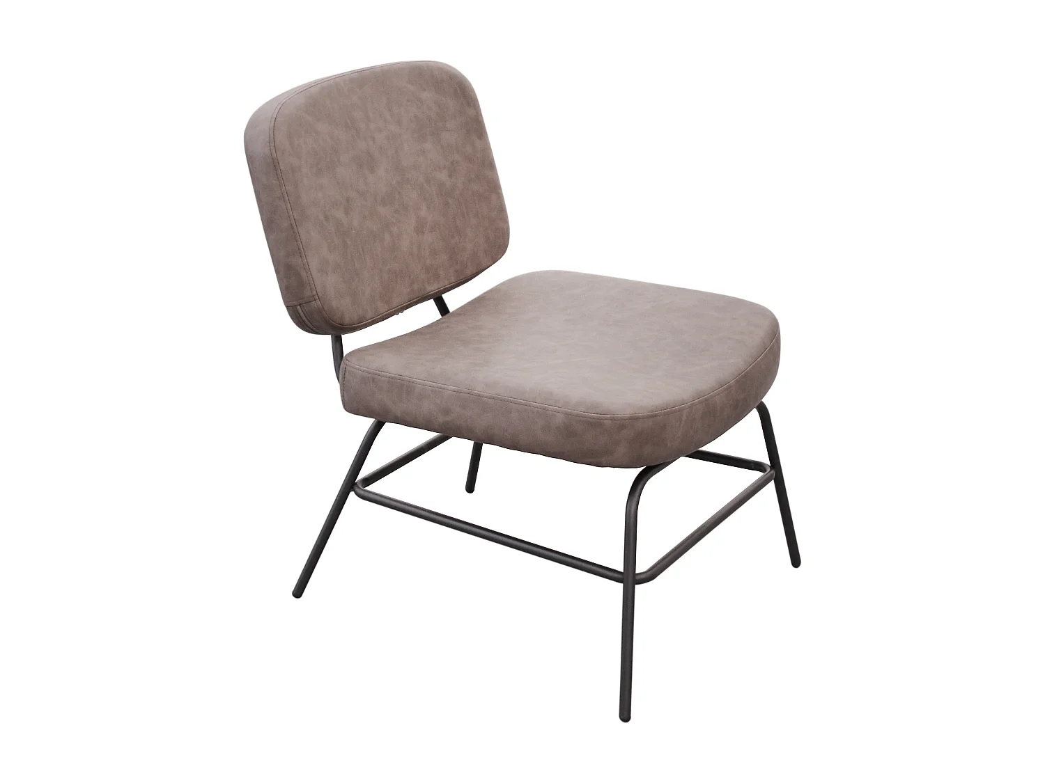 Lounge-Sessel aus Polyurethan Detroit Grau