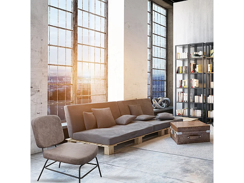 Fauteuil Detroit Gris Gris