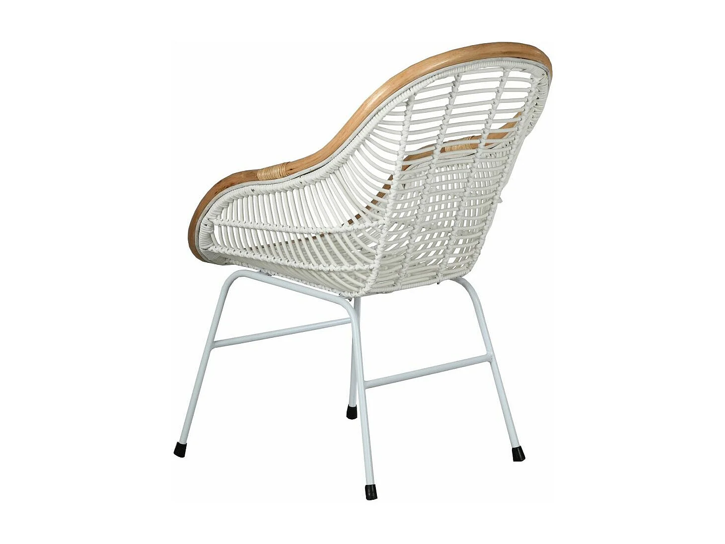 Fauteuil en rotin synthétique ajouré Luce