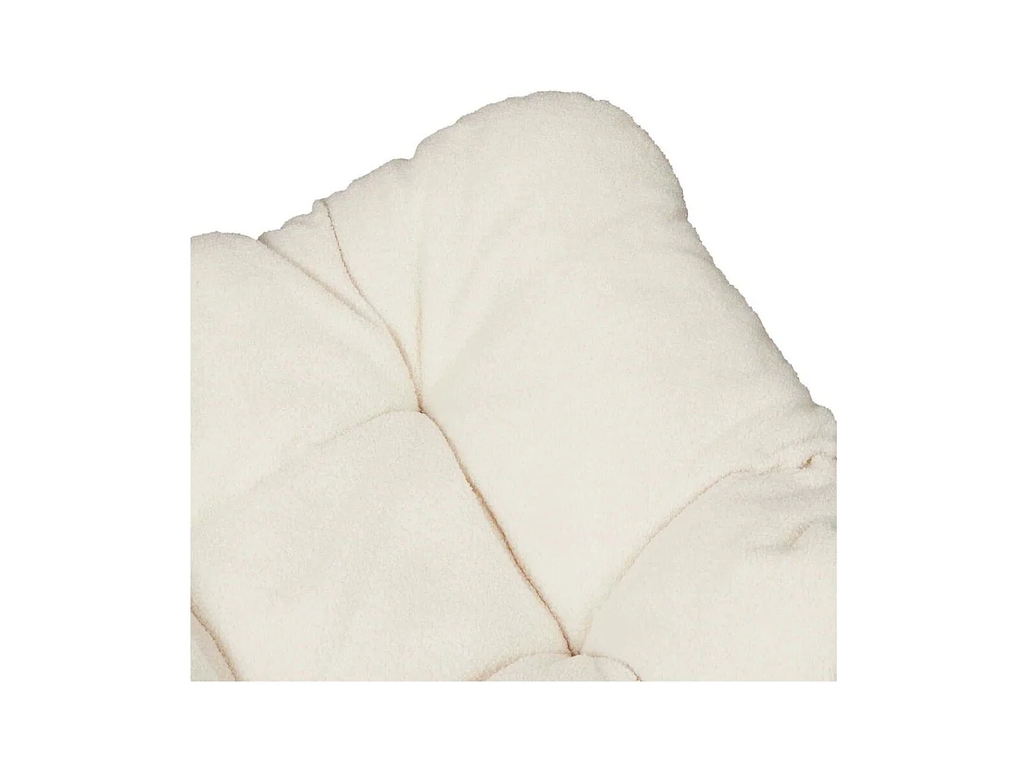 Fauteuil Bouclette Odin Blanc, Marron