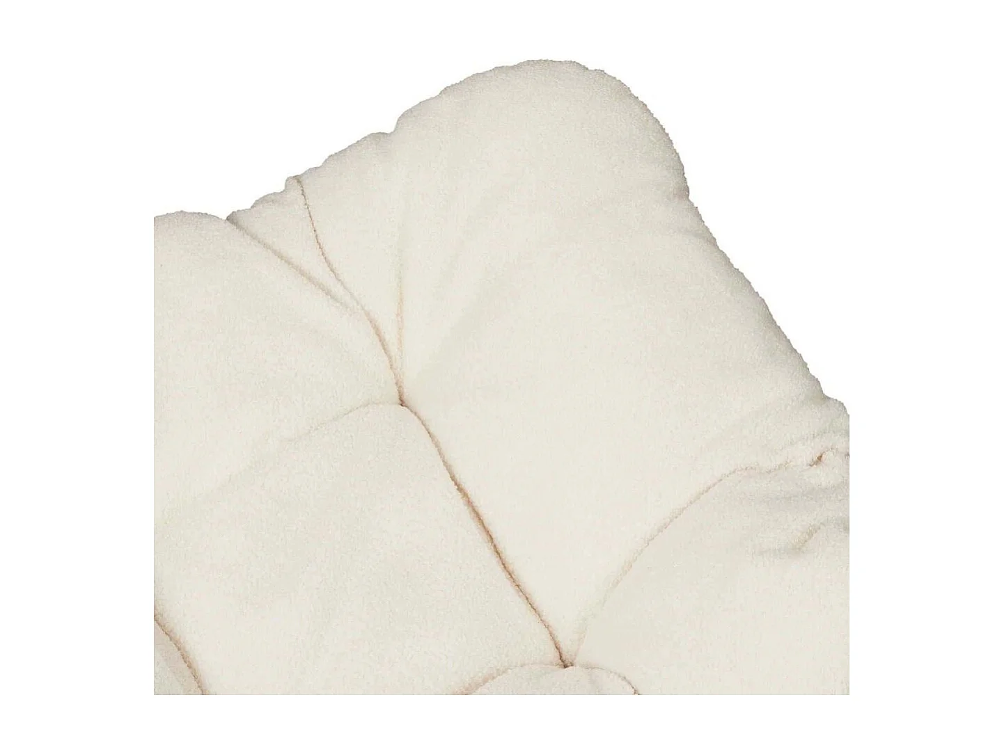 Fauteuil Bouclette Odin Blanc, Marron