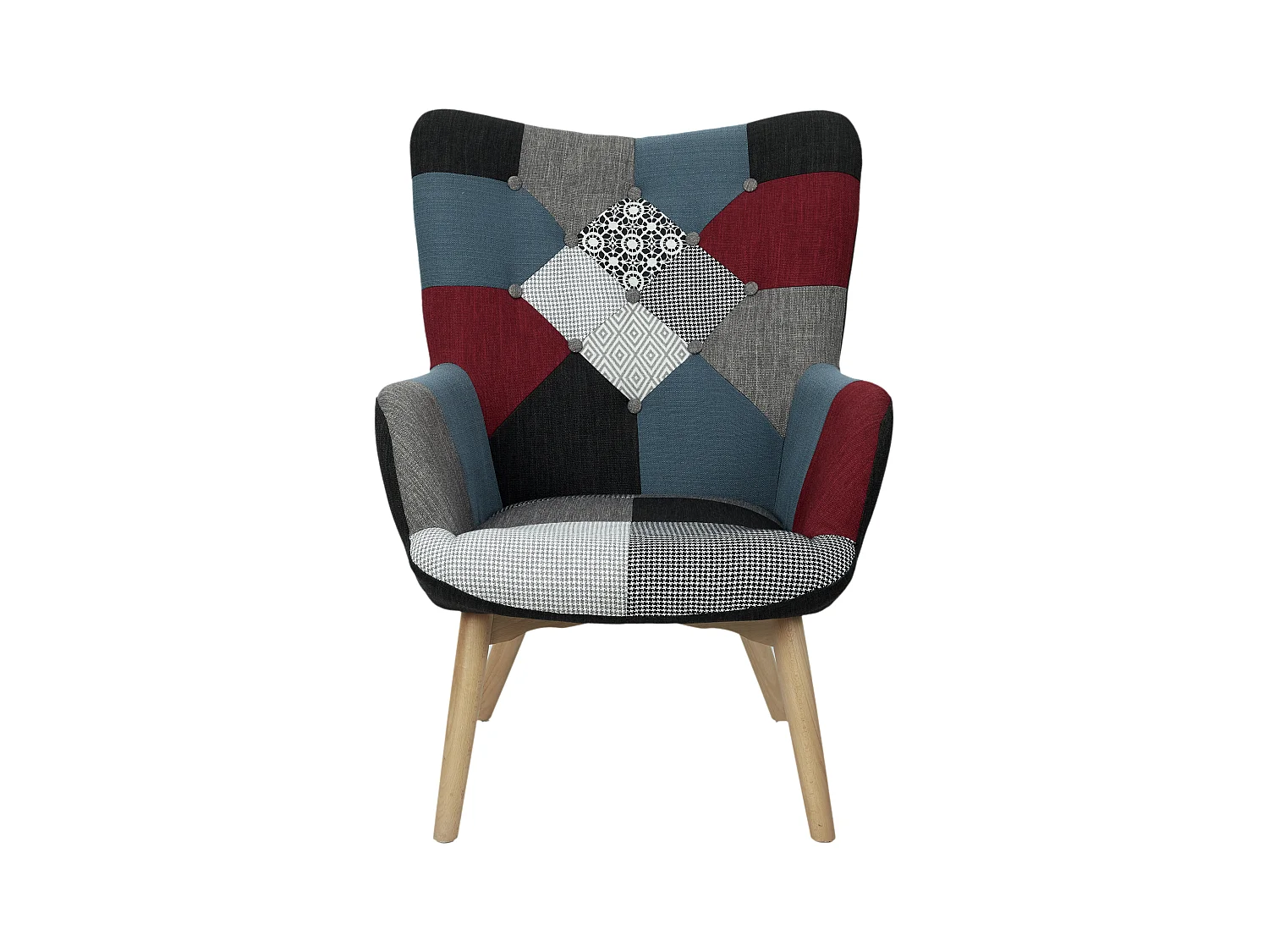 Fauteuil Milano Patchwork Multicolore