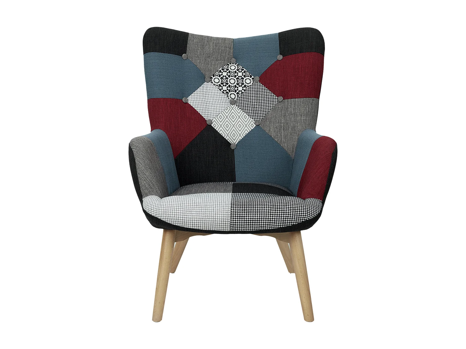 Fauteuil Milano Patchwork Multicolore