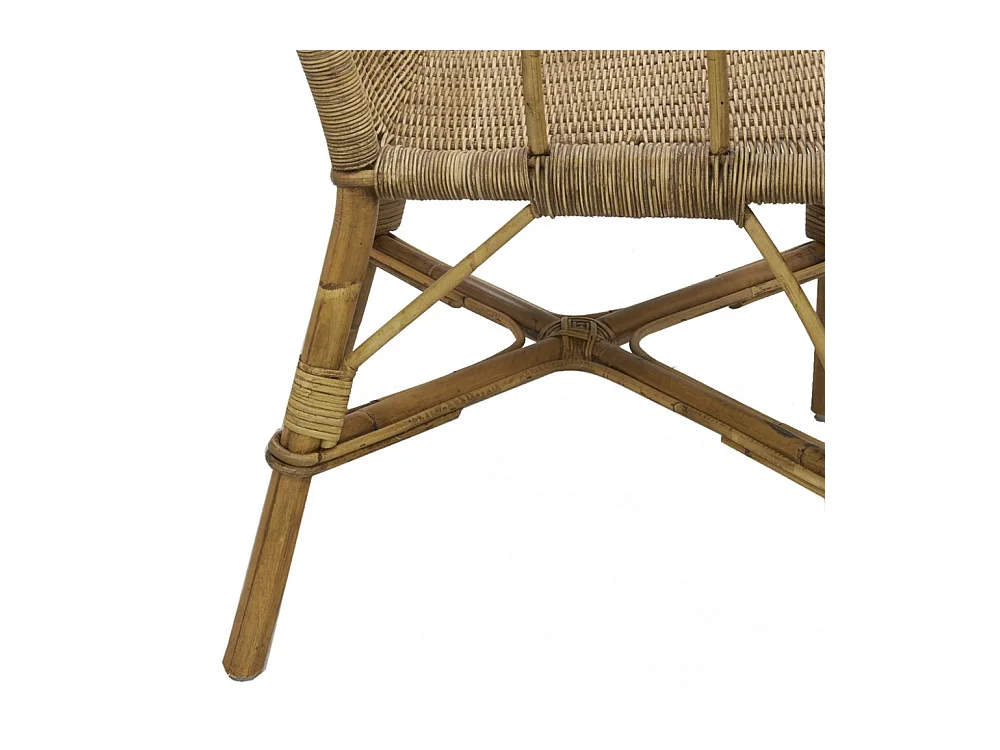 Fauteuil en manau et rotin Victor