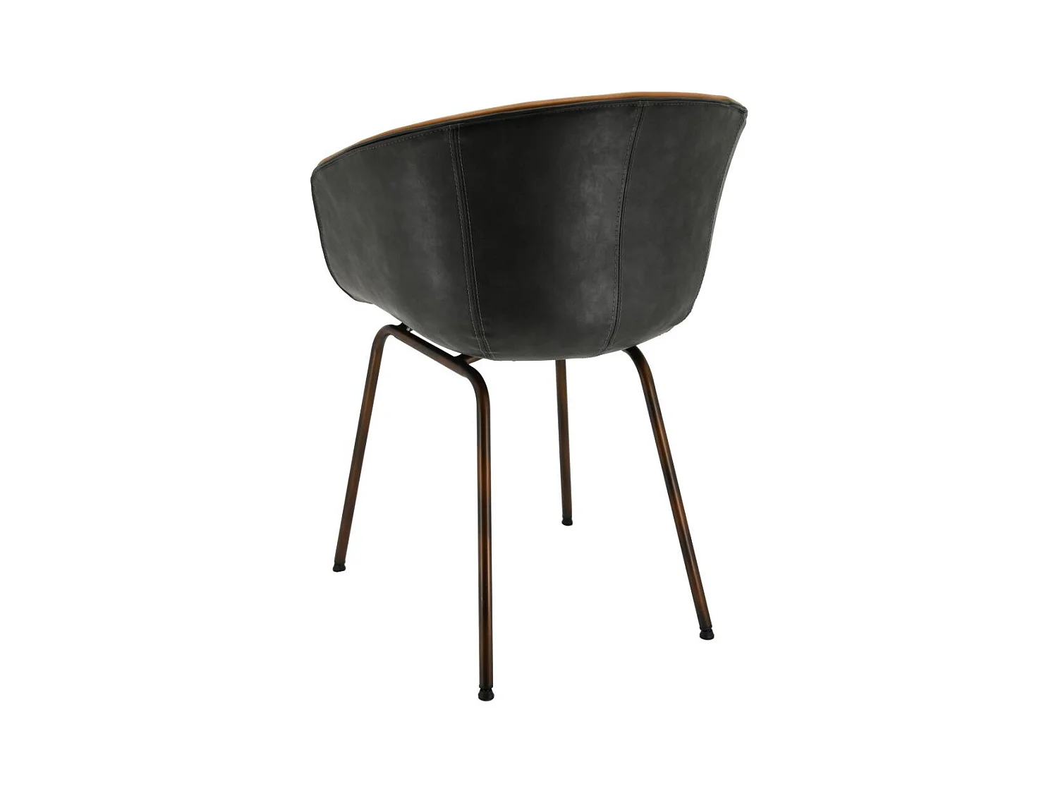 Fauteuil en polyuréthane camel