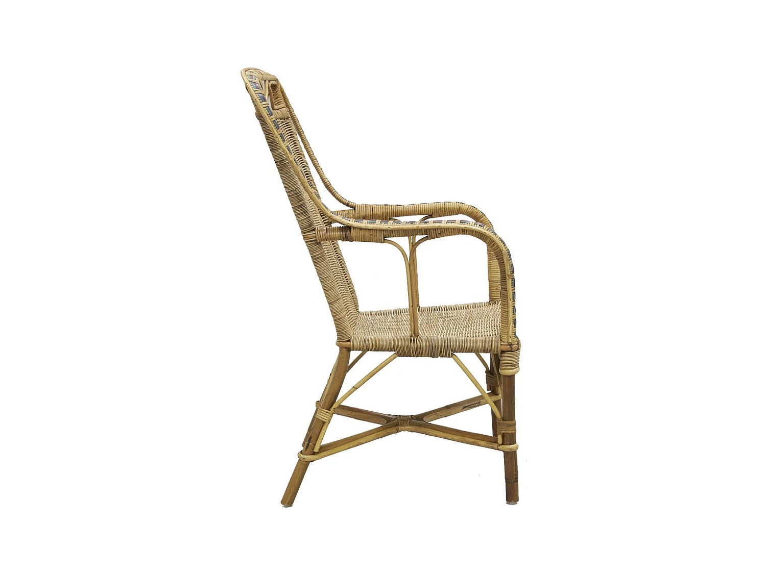 Fauteuil haut en manau et rotin Medan