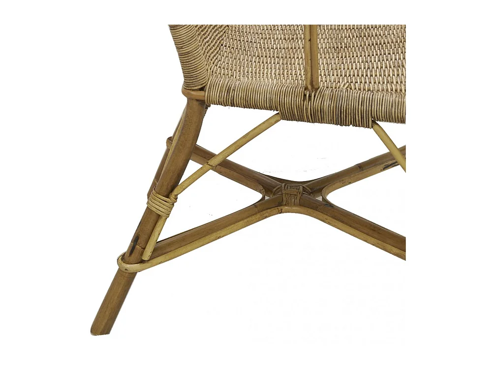 Fauteuil haut en manau et rotin Medan