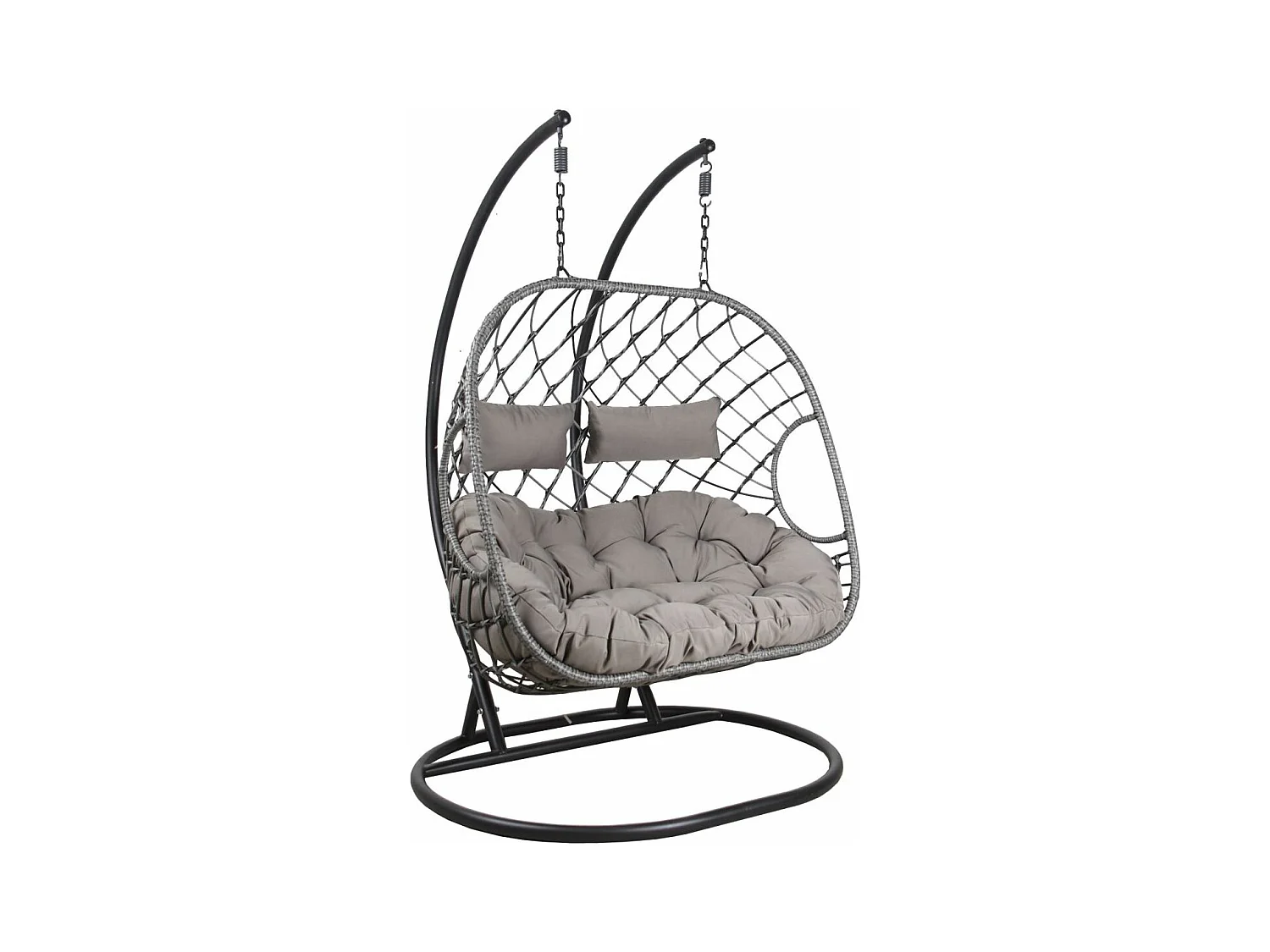 Fauteuil double suspendu en polyrésine