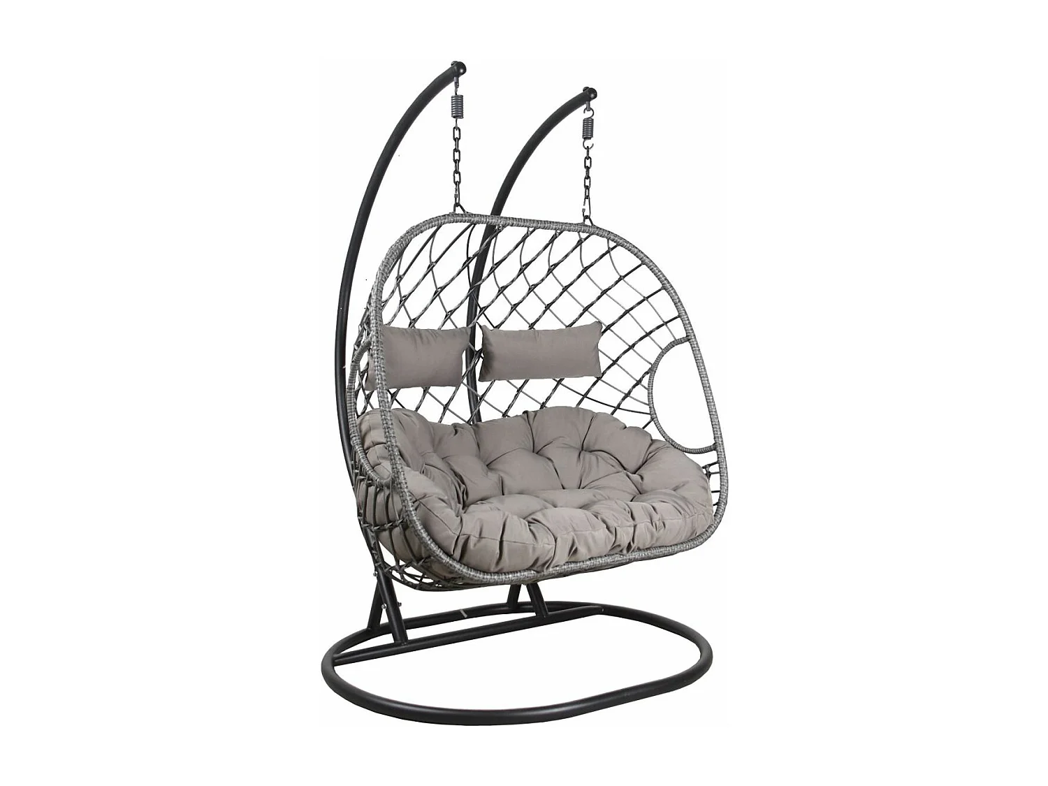 Fauteuil double suspendu en polyrésine