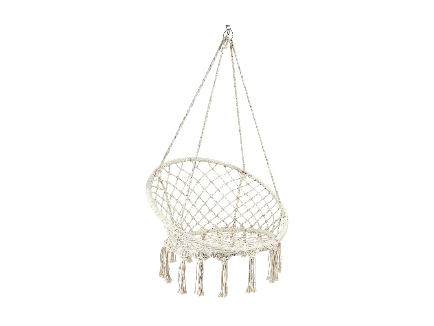 Balancelle Macrame Terre Inconnue 120x80cm Beige