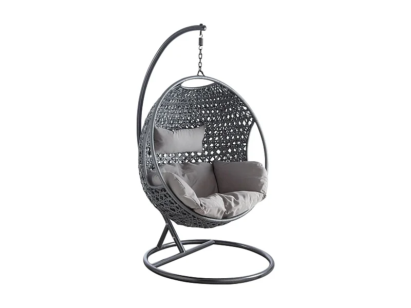 Fauteuil oeuf en polyrésine sur pied Camélia