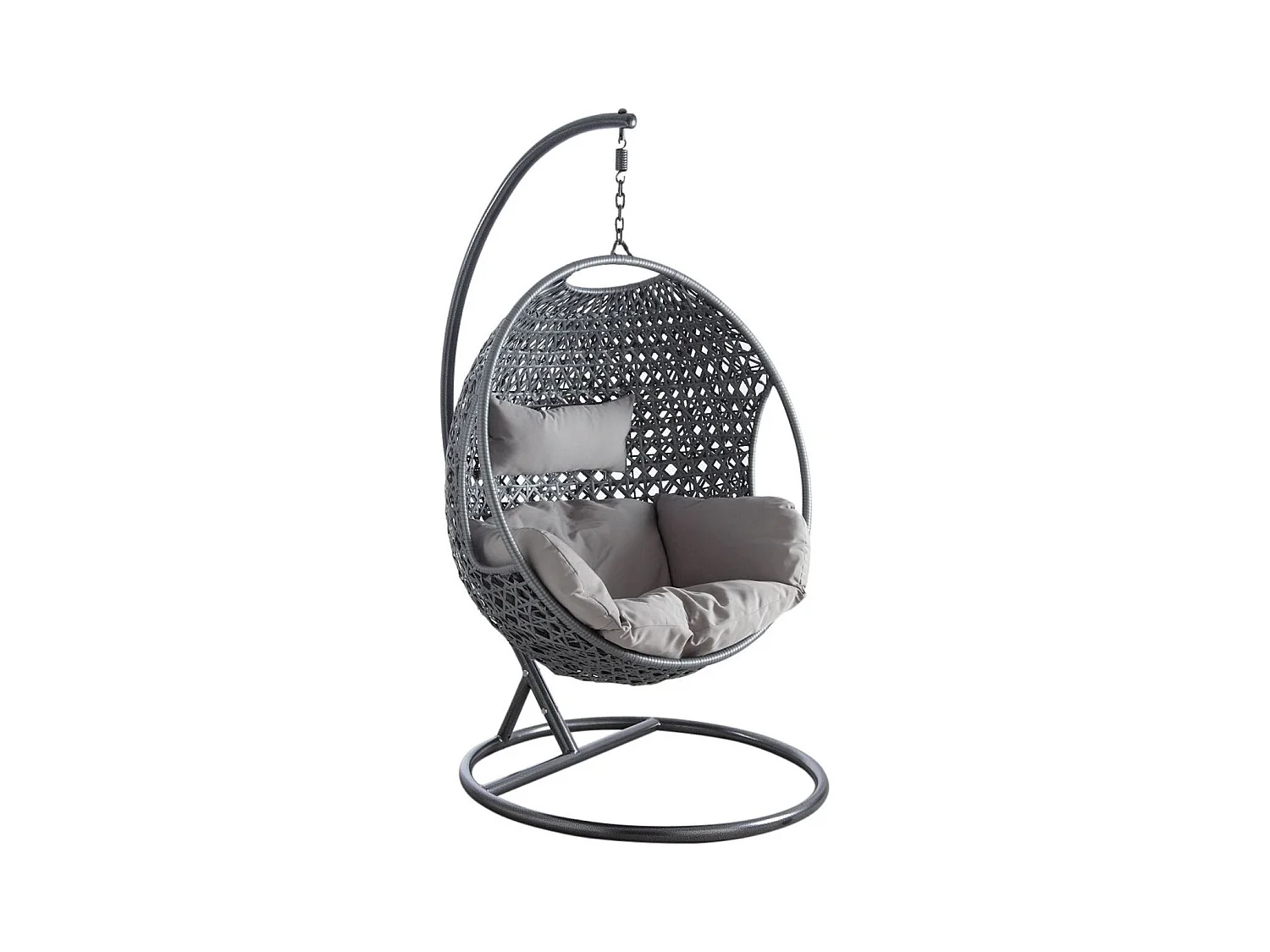 Fauteuil oeuf en polyrésine sur pied Camélia