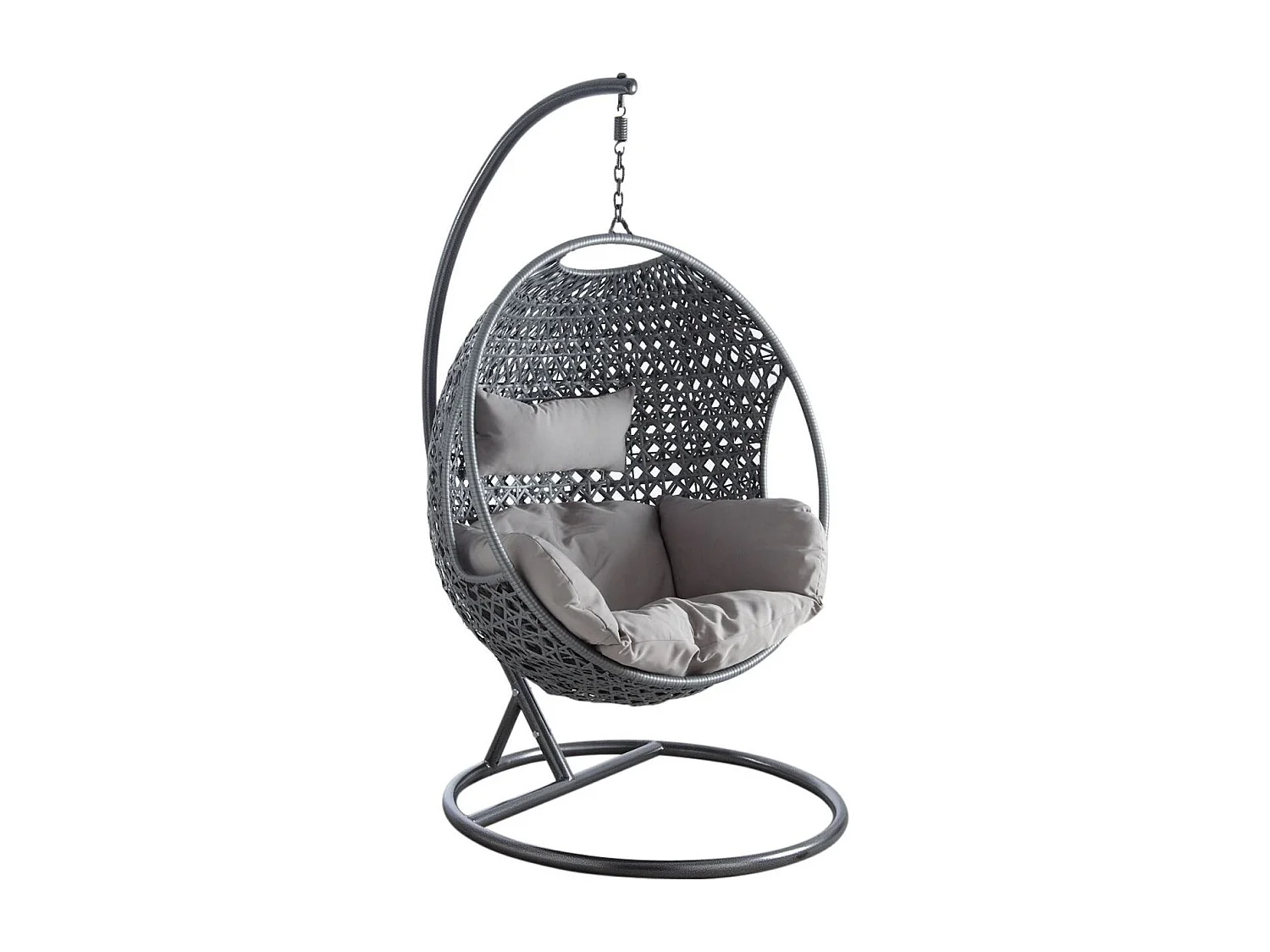 Fauteuil oeuf en polyrésine sur pied Camélia