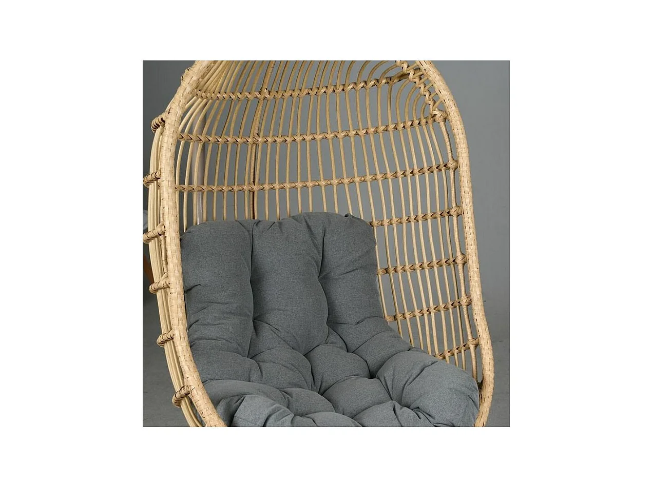 Balancelle ovale en polyrésine et acier