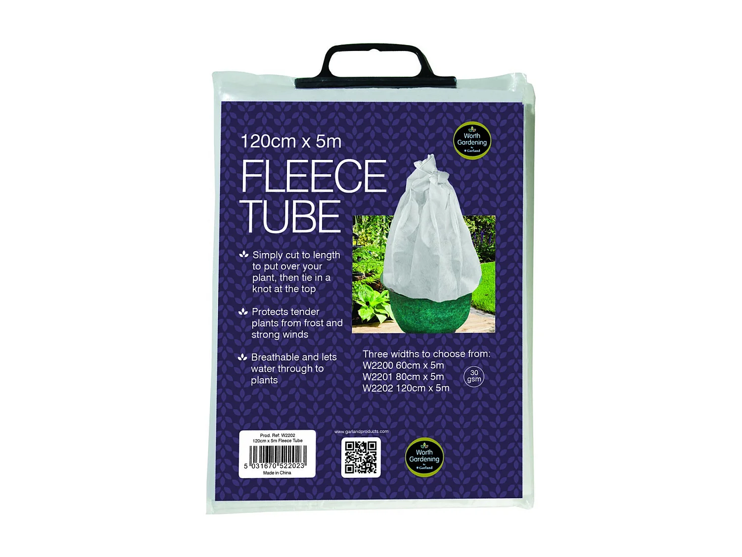 Housse de protection respirante pour plantes 5m à découper Diamètre 120 cm