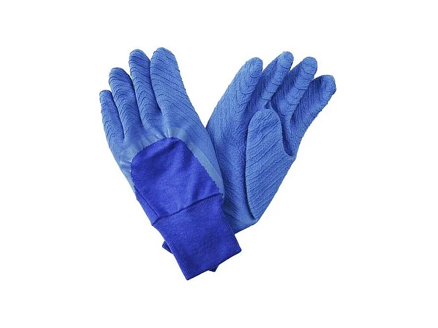 Guantes de jardinería de látex azul - talla L