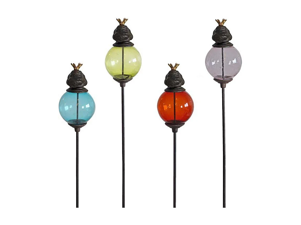 Set di 4 paletti per palline colorate Animali Rane