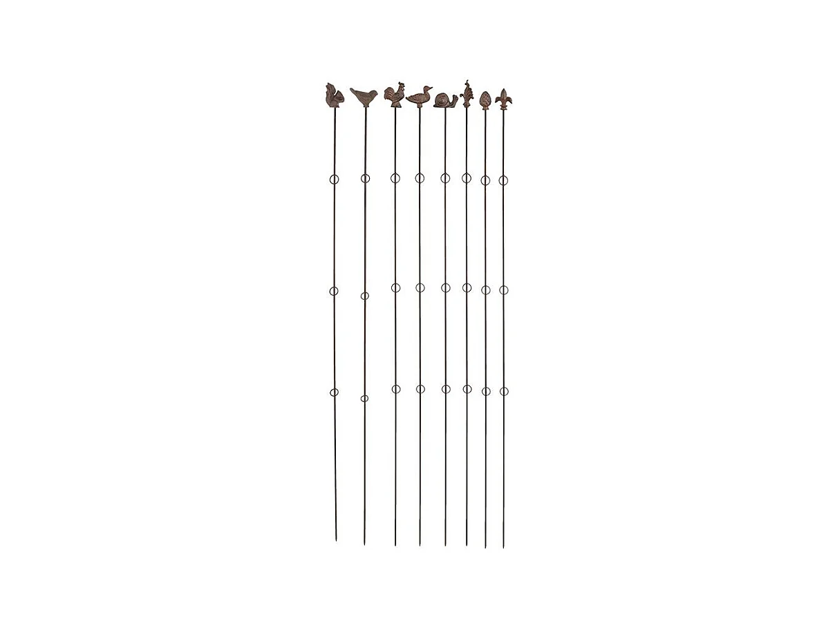 Supports à plantes verticaux (Lot de 8) Hauteur 175 cm