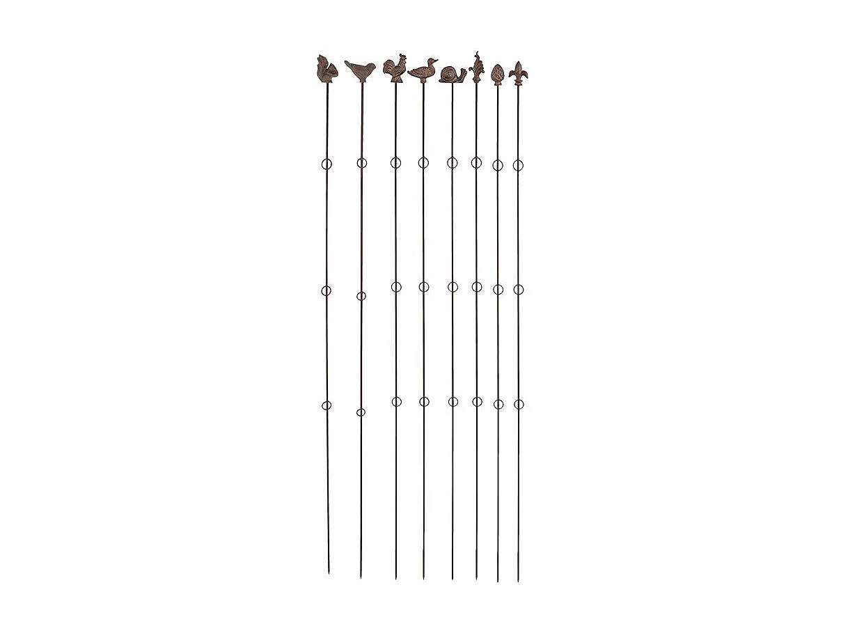 Supports à plantes verticaux (Lot de 8) Hauteur 175 cm