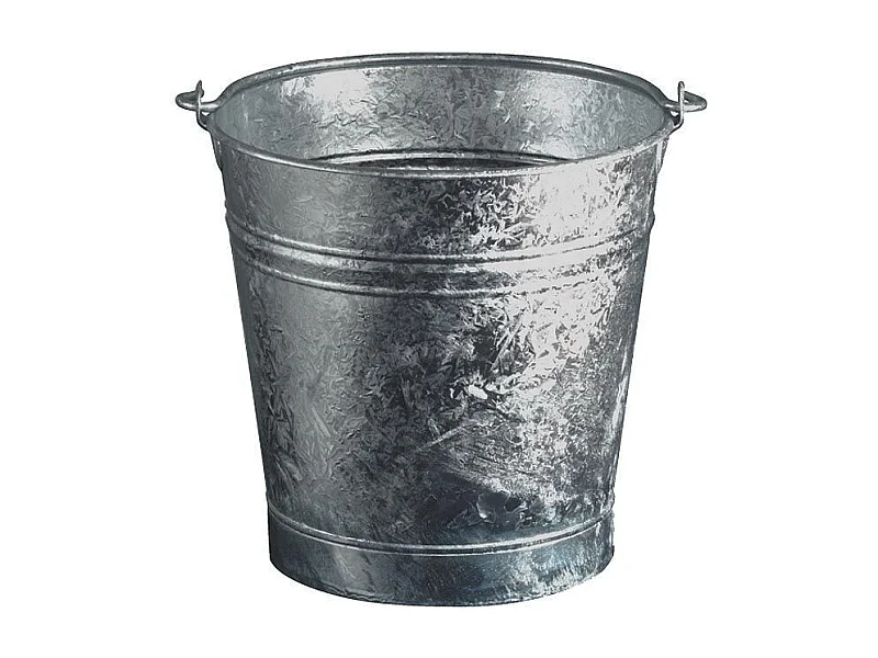 Cubo de acero galvanizado de 13 litros