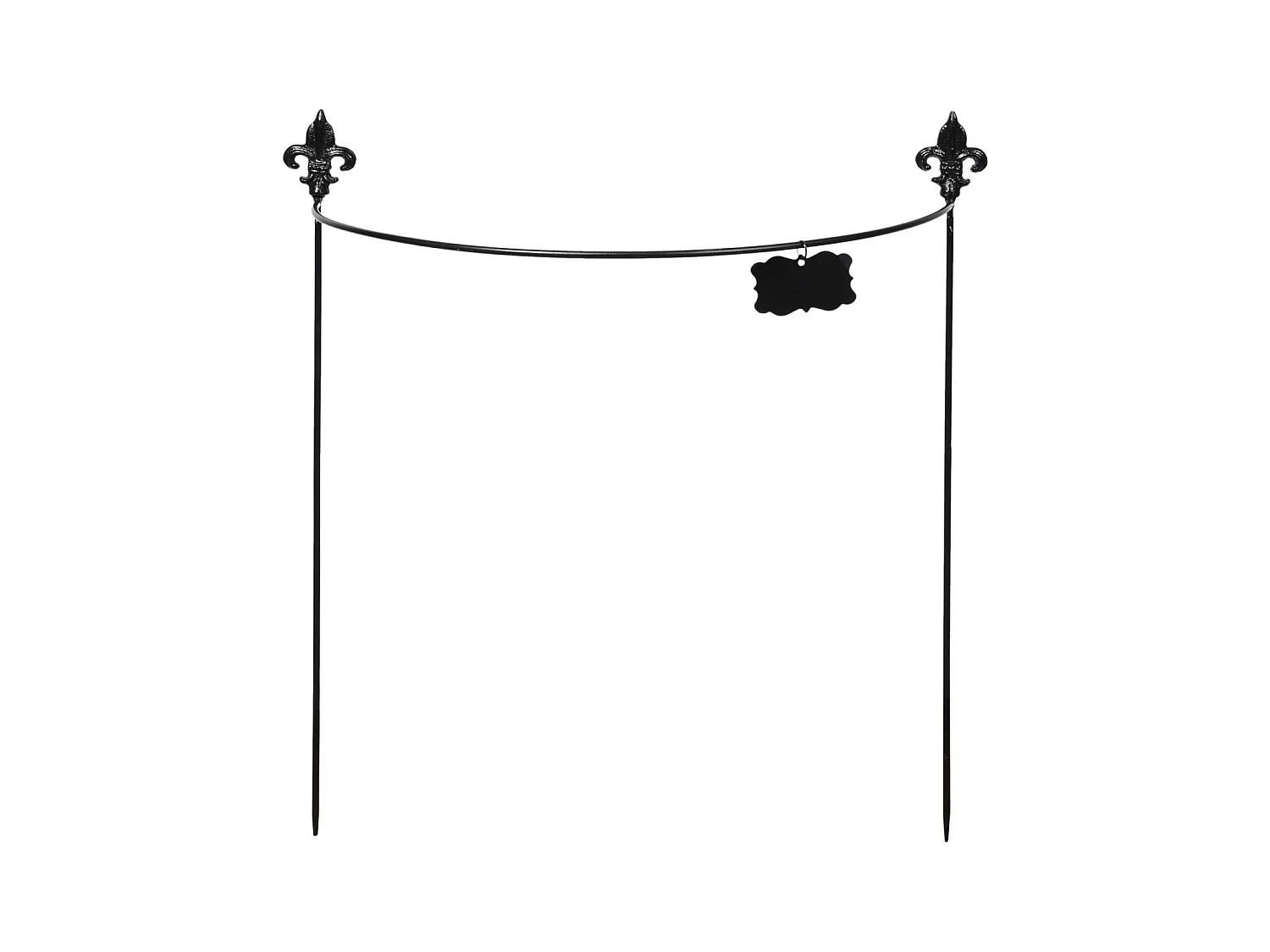 Pflanzenstab Halbkreis Stahl Lilienblüte 60 cm