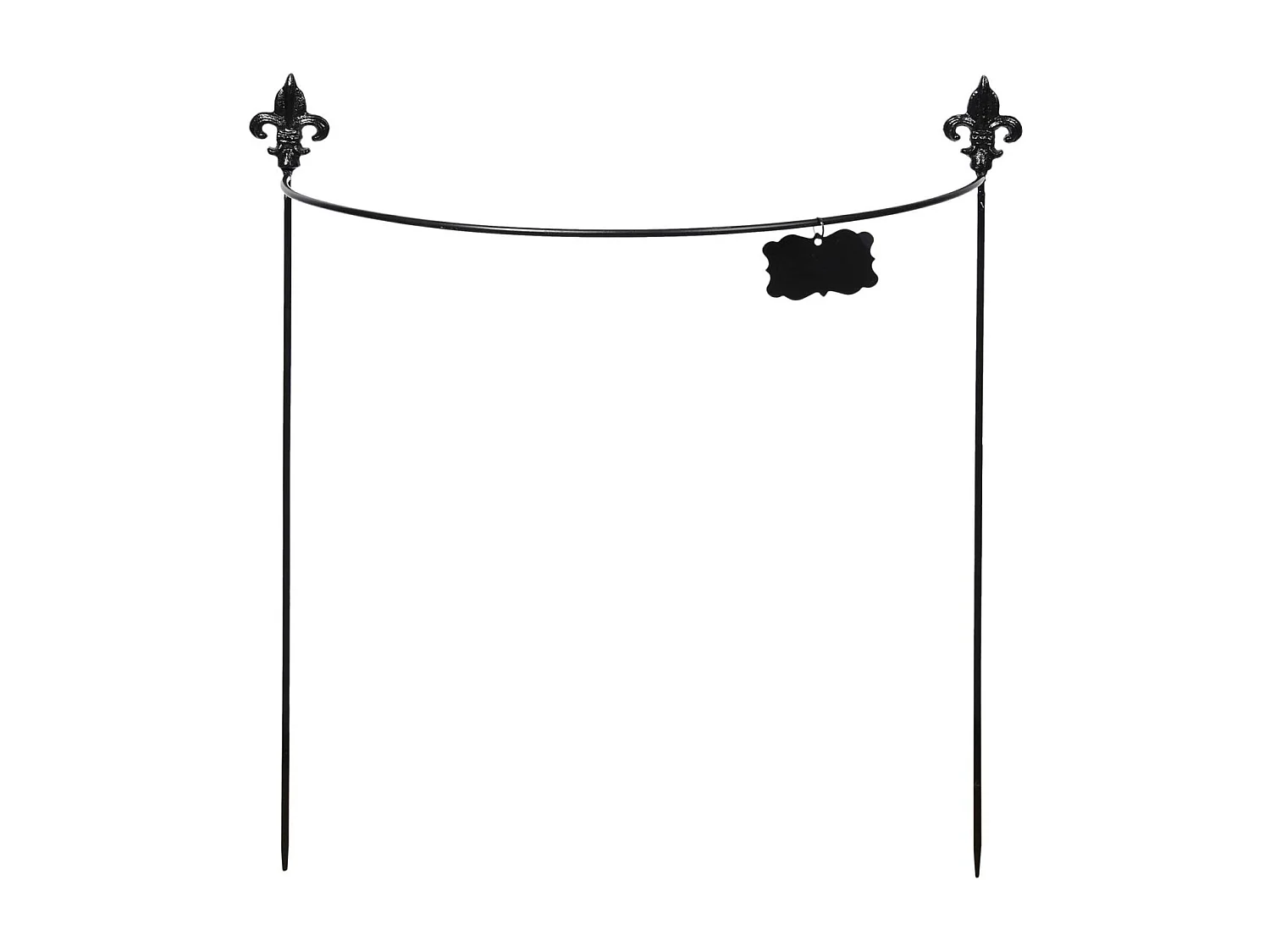 Pflanzenstab Halbkreis Stahl Lilienblüte 60 cm