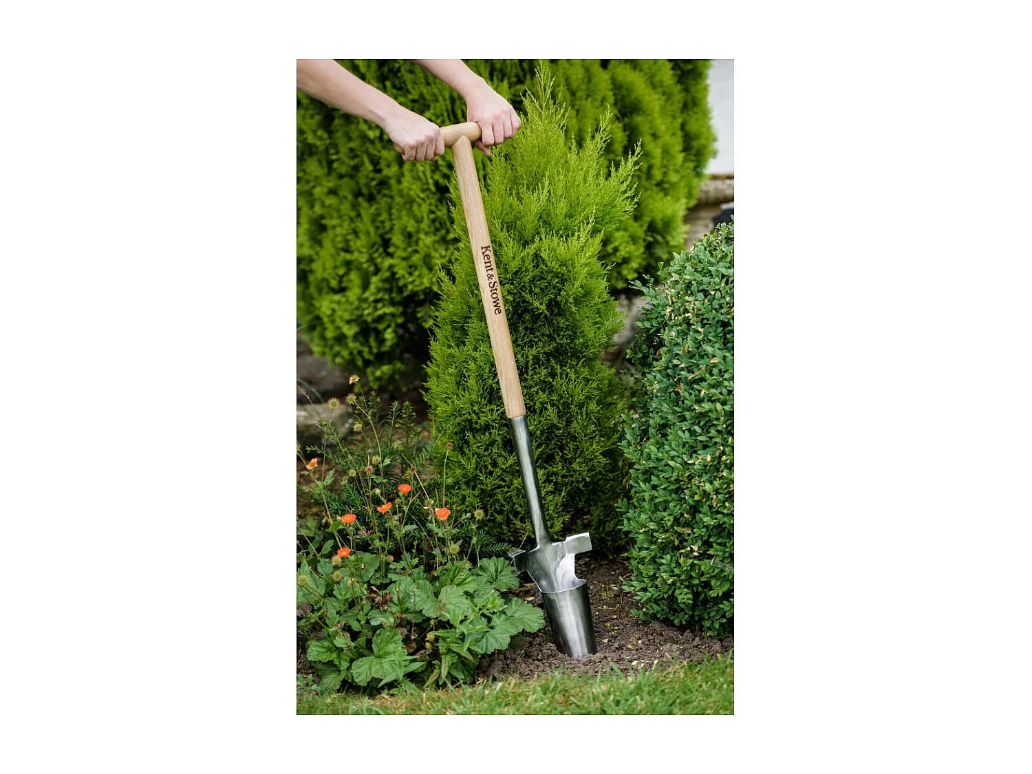 Pflanzholz mit Stiel aus FSC-Holz