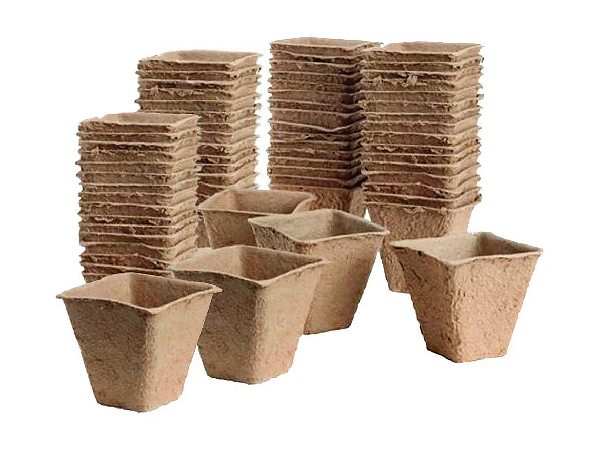 Biologischer zersetzbarer Pflanzentopf ohne Torf (12er-Pack)