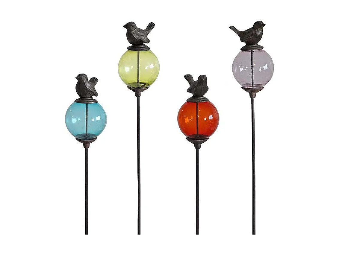 4er-Set: Tutoren bunte Kugeln Tiere Vögel hohe Schwänze