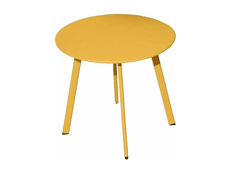 Table basse de jardin en acier Massai 40 cm Miel