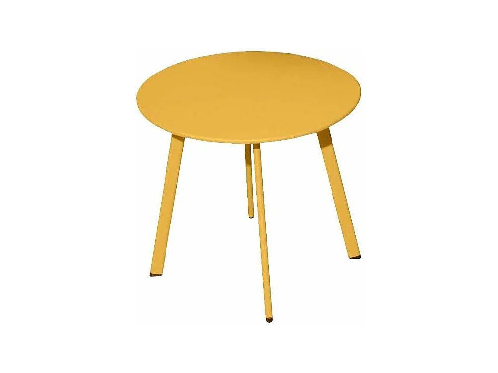 Table basse de jardin en acier Massai 40 cm Miel