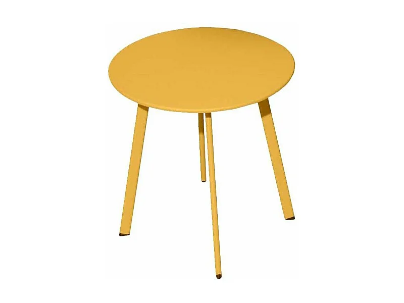 Table basse de jardin en acier Massai 45 cm Miel