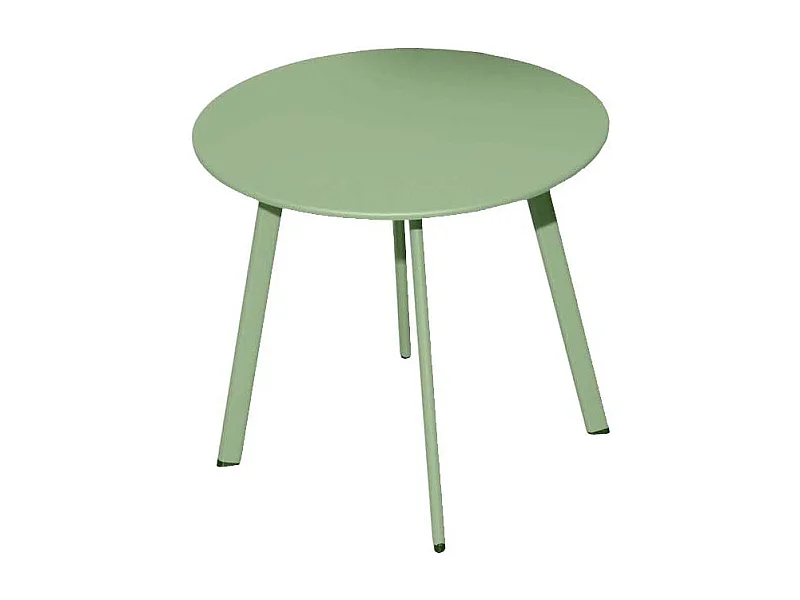 Table basse de jardin en acier Massai 40 cm Vert light