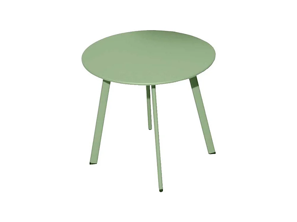 Table basse de jardin en acier Massai 40 cm Vert light