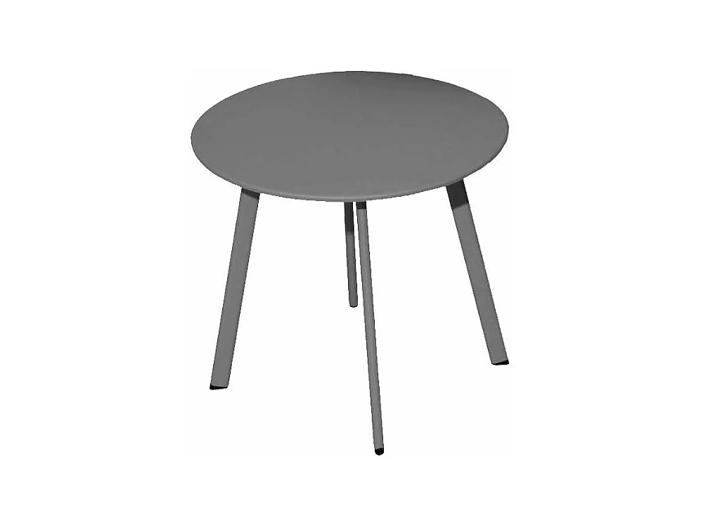 Table basse de jardin en acier Massai 40 cm Graphite