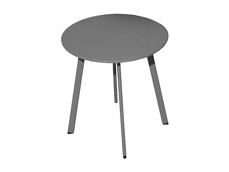 Table basse de jardin en acier Massai 45 cm Graphite