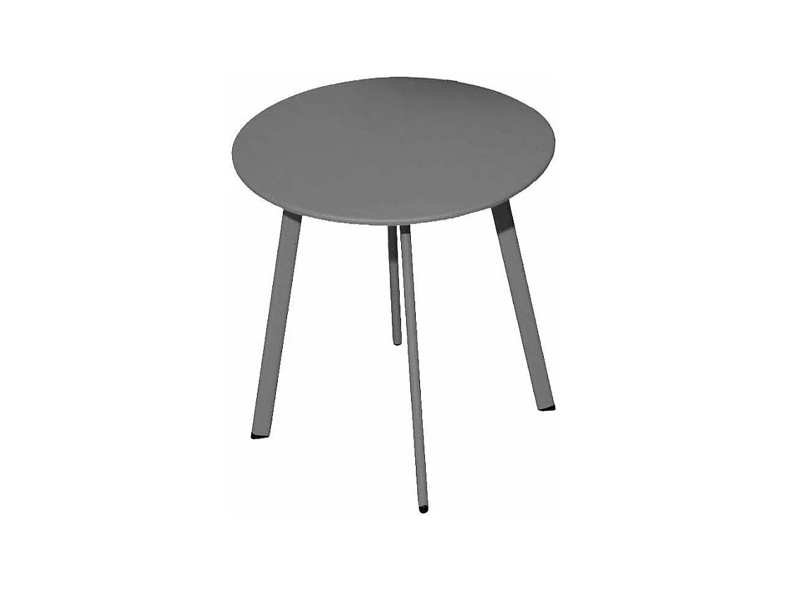 Table basse de jardin en acier Massai 45 cm Graphite