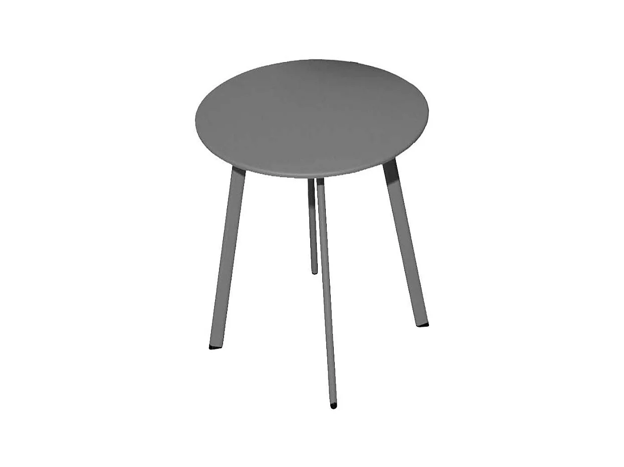 Table basse de jardin en acier Massai 50 cm Graphite