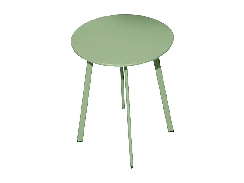 Table basse de jardin en acier Massai 50 cm Vert light